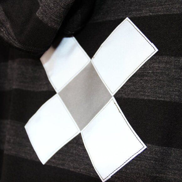 BNWT AW18 JUNYA WATANABE REFLECTIVE TAPE STRIP SWEATSHIRT S - Picture 10 of 15